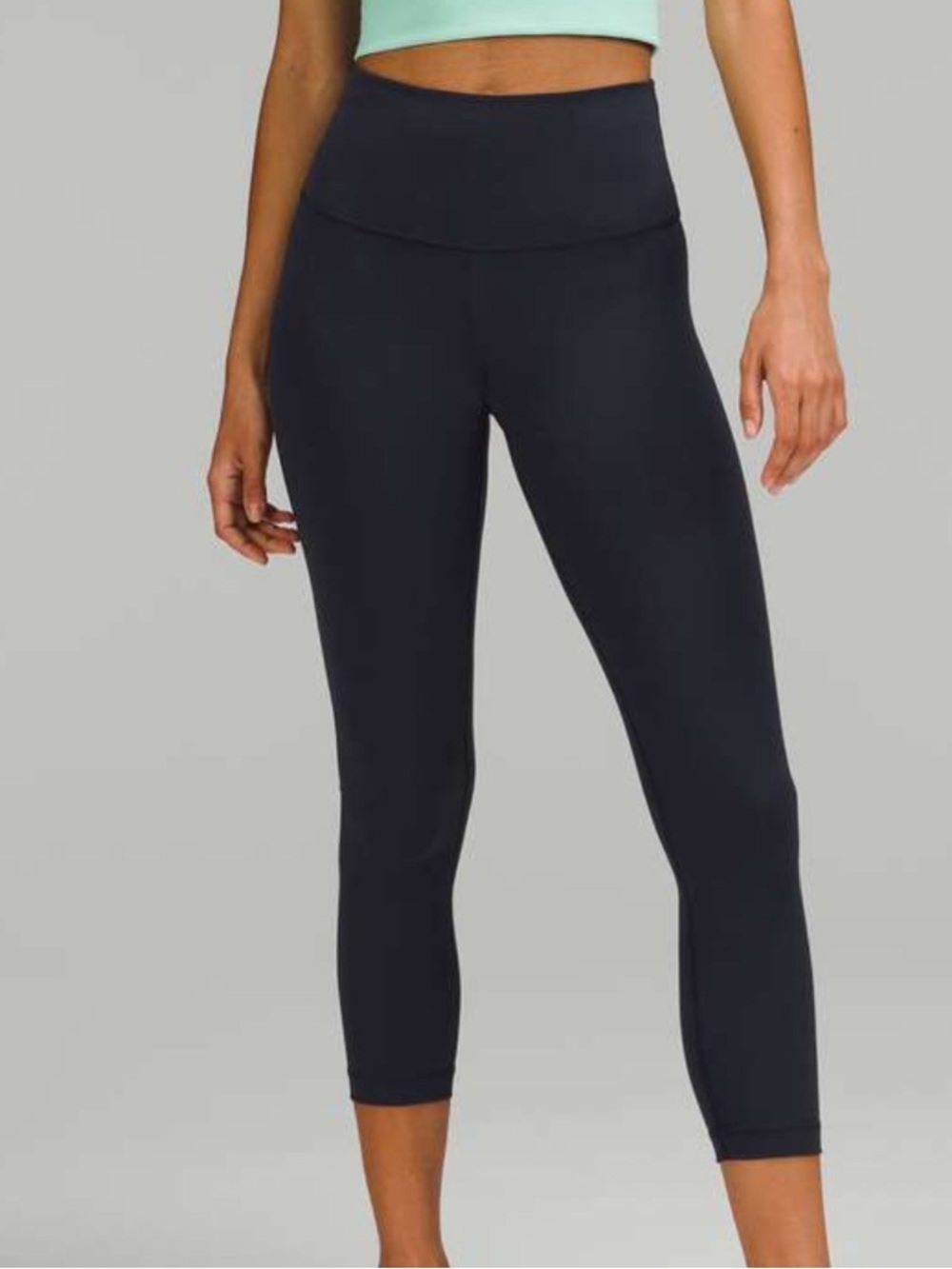 Lululemon Wunder Train High-Rise Crop 23" True navy size 12